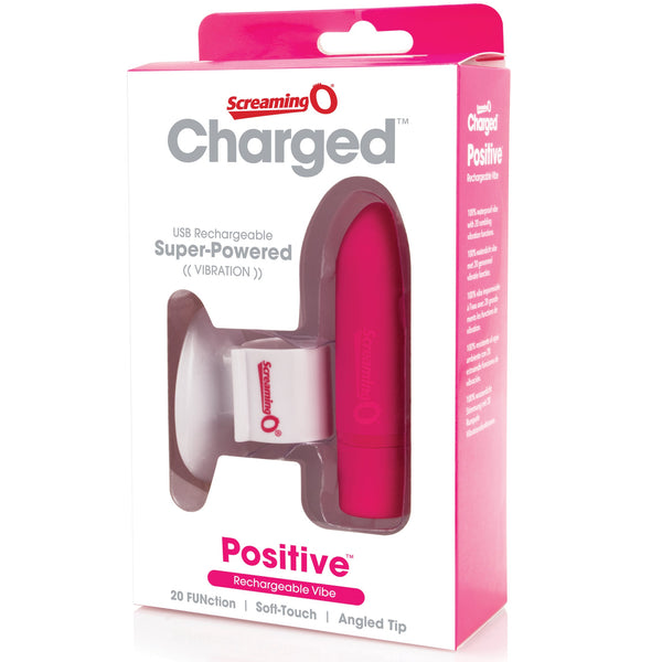 Charged Positive Rechargeable Vibe - Strawberry