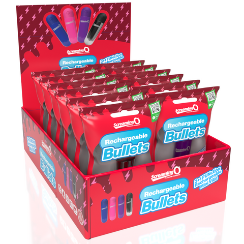 Assorted Rechargeable Bullet - 12 Count
