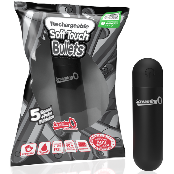 Soft Touch Assorted Rechargeable Bullet - 24 Count