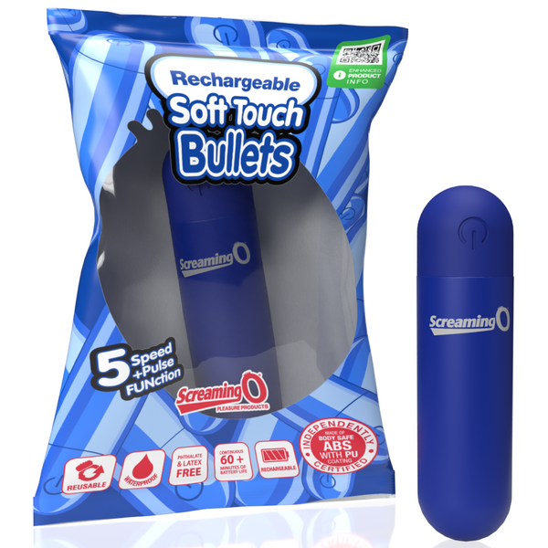 Soft Touch Assorted Rechargeable Bullet - 24 Count