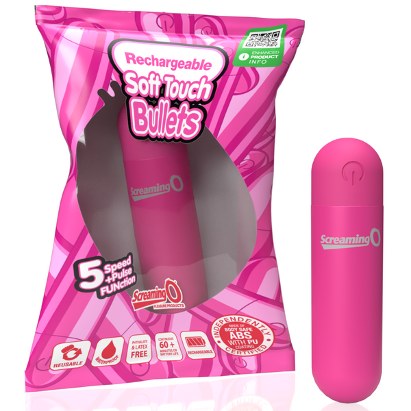 Soft Touch Assorted Rechargeable Bullet - 24 Count