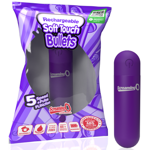 Soft Touch Rechargeable Bullet - Purple