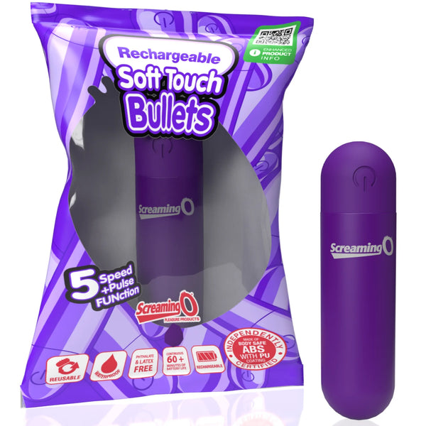 Soft Touch Assorted Rechargeable Bullet - 12 Count