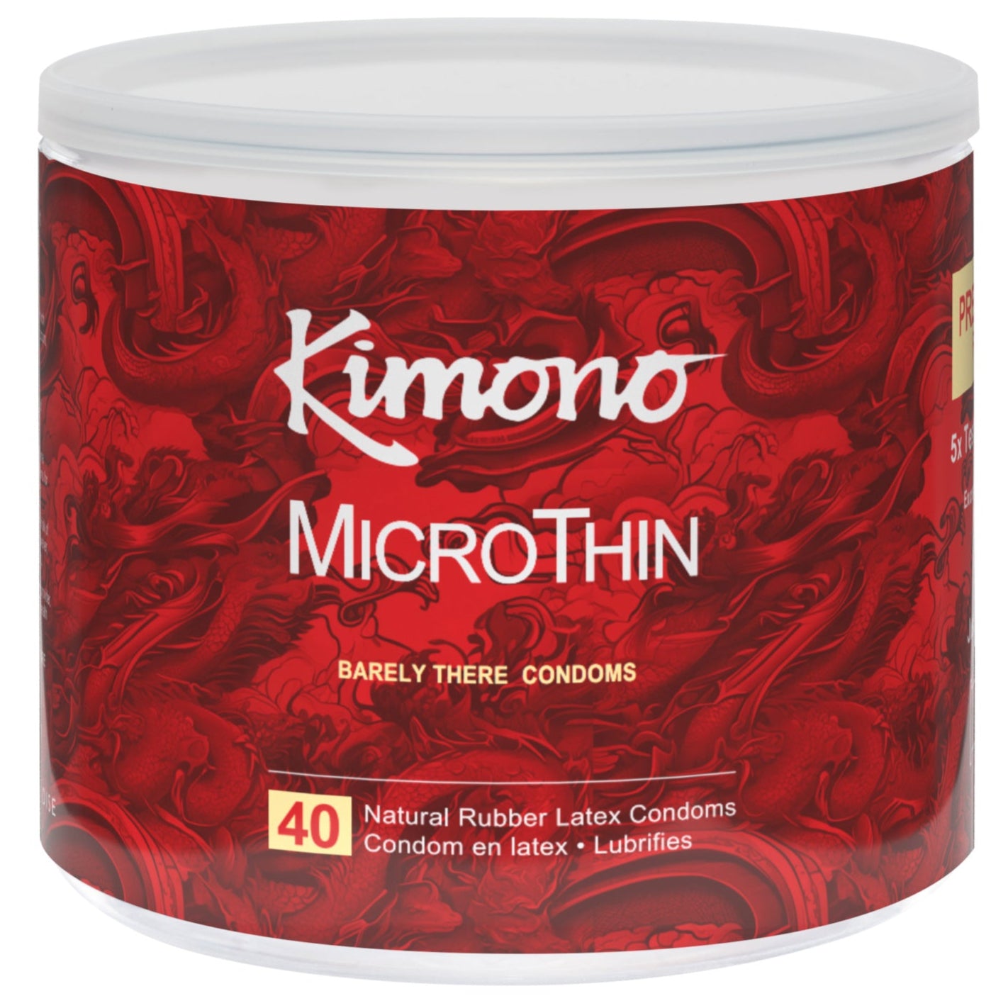 Microthin Barely There Lubricated Condoms - 40 Count