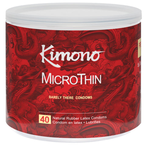 Microthin Barely There Lubricated Condoms - 40 Count