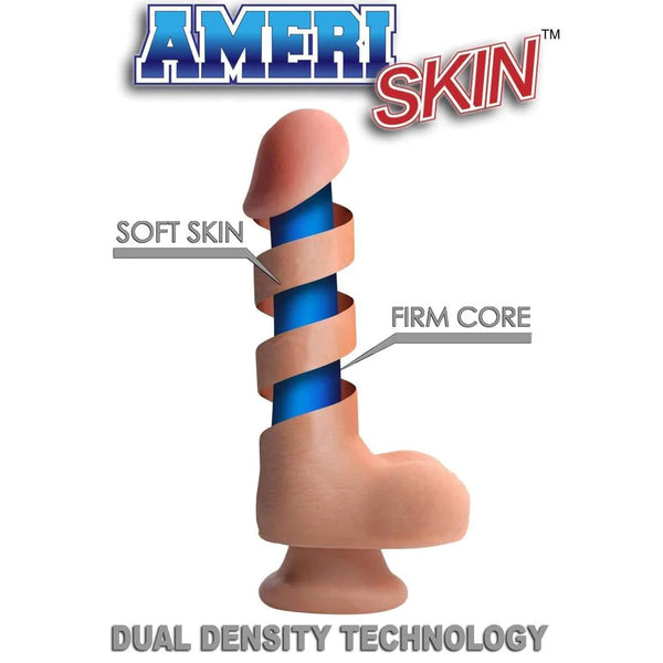 11" Ultra Real Dual Layer Suction Cup Dildo - Light Skin Tone