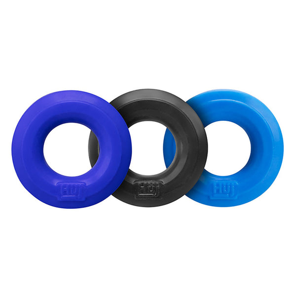 HUJ3 3-Pack No Roll C-Rings - Cobalt Multi