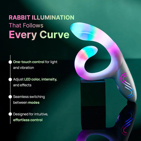 Illumination The Rabbit Vibrator with App Control