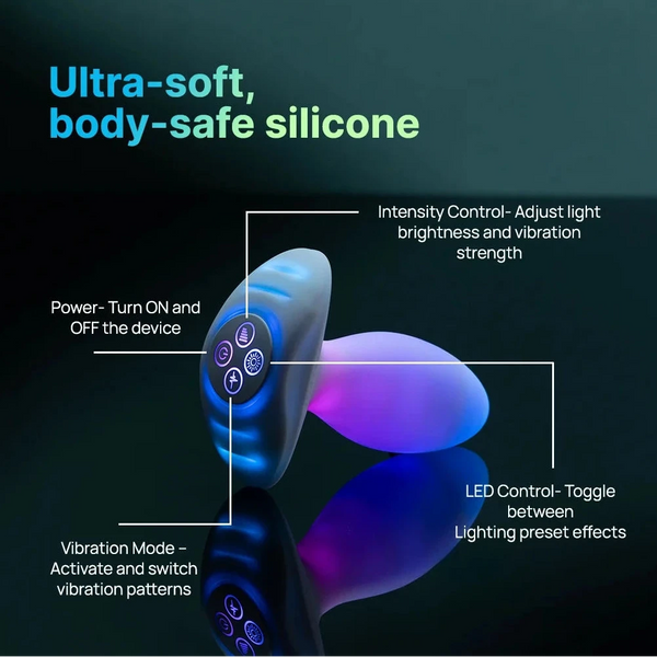 Illumination The Plug Anal Vibrator with App Control