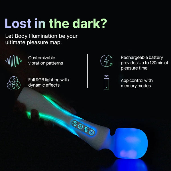 Illumination The Wand Vibrator with App Control