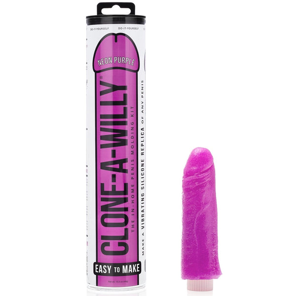 DIY Homemade Vibrating Dildo Clone Kit - Neon Purple