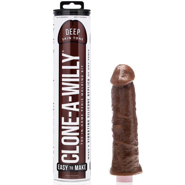 DIY Homemade Vibrating Dildo Clone Kit - Deep Skin Tone