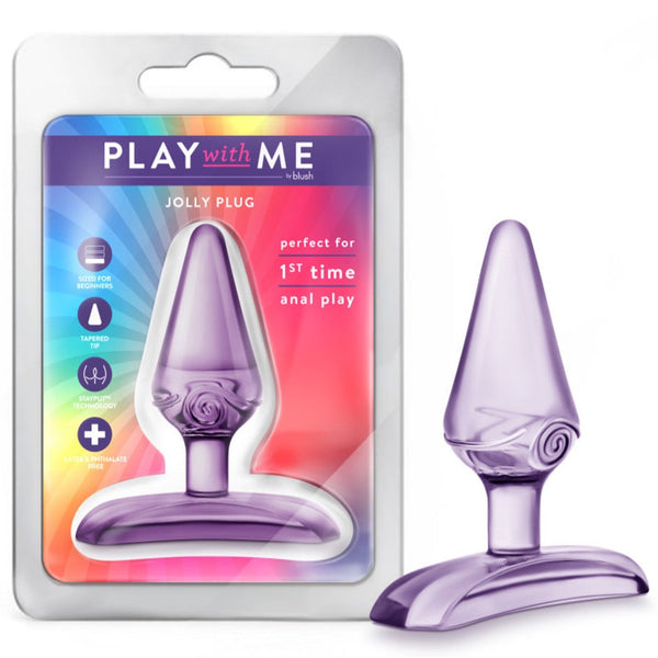 Blush Novelties Play With Me Jolly Plug - Purple - Extreme Toyz Singapore - https://extremetoyz.com.sg - Sex Toys and Lingerie Online Store - Bondage Gear / Vibrators / Electrosex Toys / Wireless Remote Control Vibes / Sexy Lingerie and Role Play / BDSM / Dungeon Furnitures / Dildos and Strap Ons &nbsp;/ Anal and Prostate Massagers / Anal Douche and Cleaning Aide / Delay Sprays and Gels / Lubricants and more...