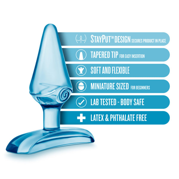 Blush Novelties Play With Me Jolly Plug - Blue - Extreme Toyz Singapore - https://extremetoyz.com.sg - Sex Toys and Lingerie Online Store - Bondage Gear / Vibrators / Electrosex Toys / Wireless Remote Control Vibes / Sexy Lingerie and Role Play / BDSM / Dungeon Furnitures / Dildos and Strap Ons &nbsp;/ Anal and Prostate Massagers / Anal Douche and Cleaning Aide / Delay Sprays and Gels / Lubricants and more...