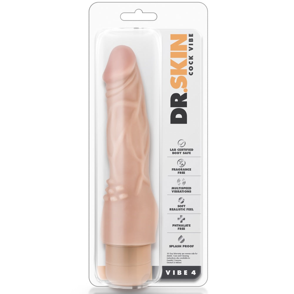 Dr. Skin Cock Vibe 4 - 8" Vibrating Cock