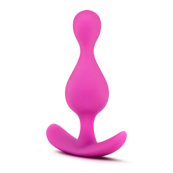 Luxe Explore Platinum-Cured Silicone Anal Plug - Fuchsia