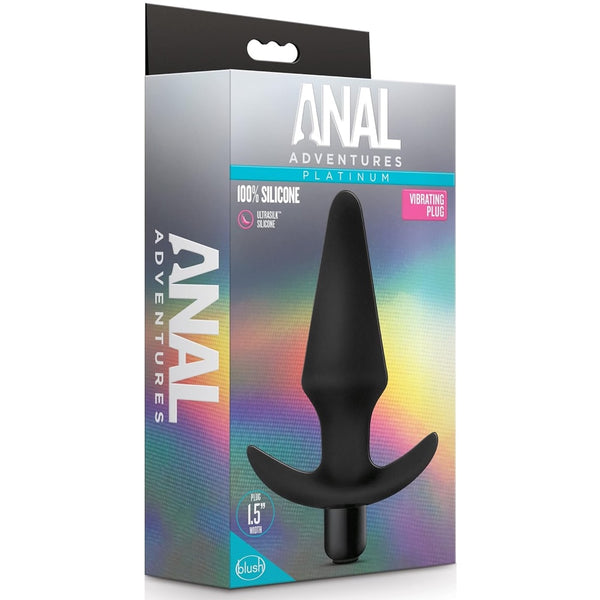 Anal Adventures Platinum Silicone Vibrating Anal Plug