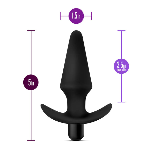 Anal Adventures Platinum Silicone Vibrating Anal Plug