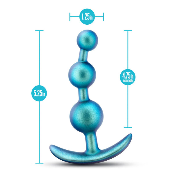 Anal Adventures Matrix The Gamma Platinum-Cured Silicone Plug - Neptune Teal