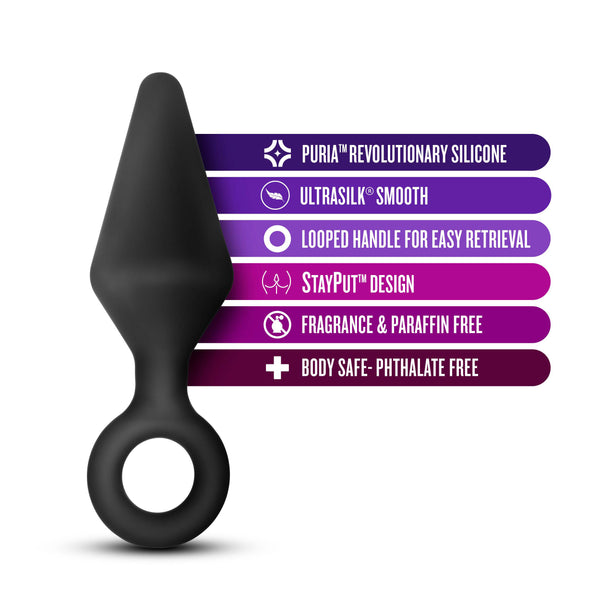 Anal Adventures Platinum 5.25" Loop Silicone Anal Plug - Large