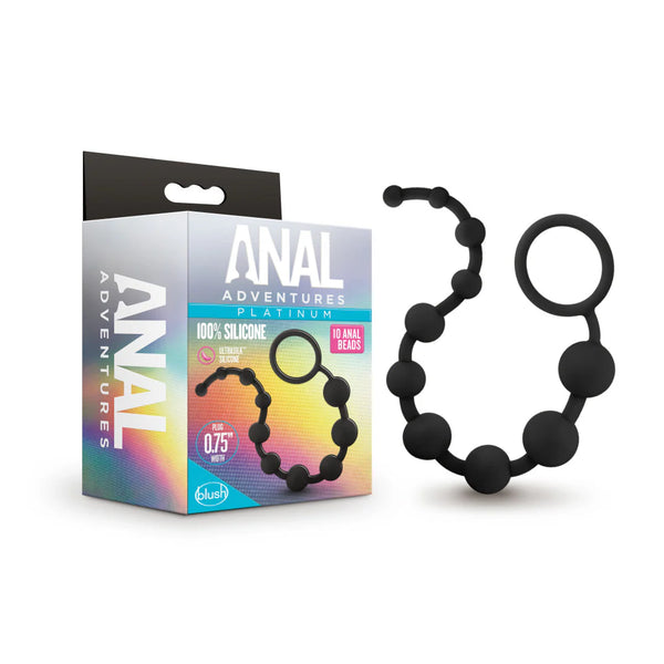 Anal Adventures Platinum 12.5" Silicone Anal Beads