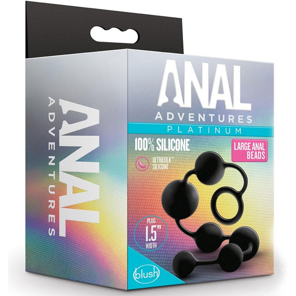 Anal Adventures Platinum 16" Silicone Large Anal Beads