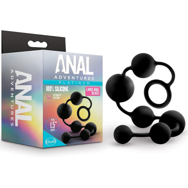 Anal Adventures Platinum 16" Silicone Large Anal Beads