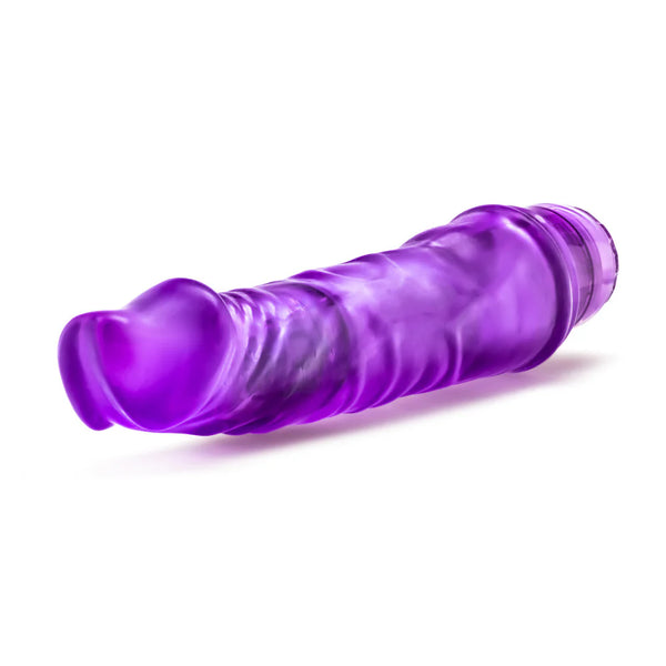 B Yours 9" Vibe 6 Vibrating Dildo - Purple