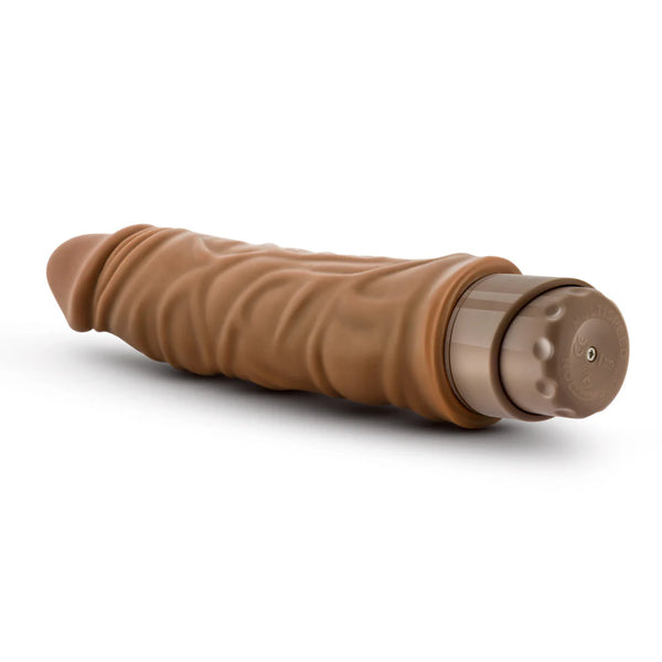 Dr. Skin Cock Vibe 10 - 8.5" Vibrating Cock - Mocha