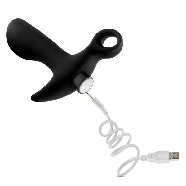 Anal Adventures Platinum Prostate Massager 01 Vibrating Rechargeable Silicone Anal Plug