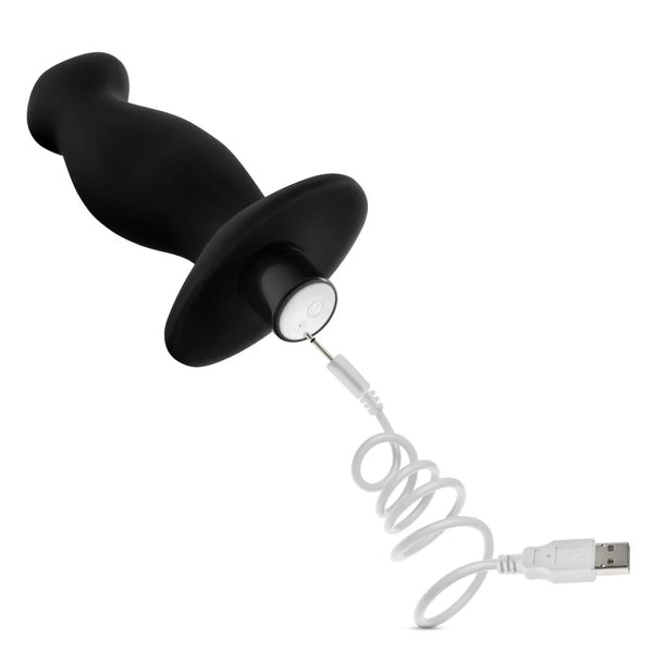 Anal Adventures Platinum Prostate Massager 02 Vibrating Rechargeable Silicone Anal Plug