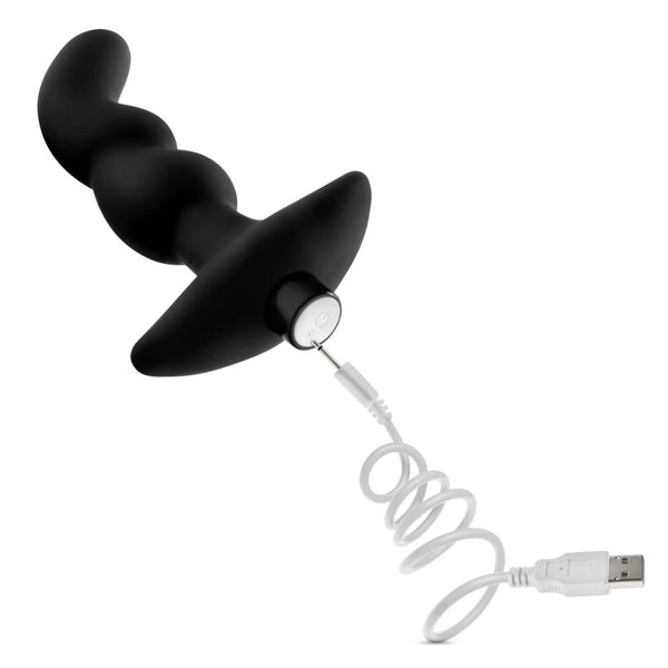 Anal Adventures Platinum Prostate Massager 03 Vibrating Rechargeable Silicone Anal Plug