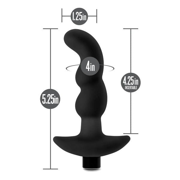 Anal Adventures Platinum Prostate Massager 03 Vibrating Rechargeable Silicone Anal Plug