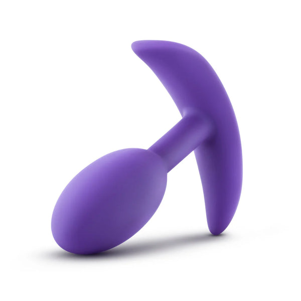 Luxe Wearable Vibra Slim Small Platinum-Cured Silicone Anal Plug - Purple
