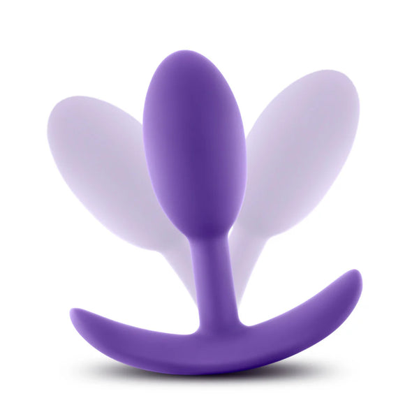Luxe Wearable Vibra Slim Small Platinum-Cured Silicone Anal Plug - Purple