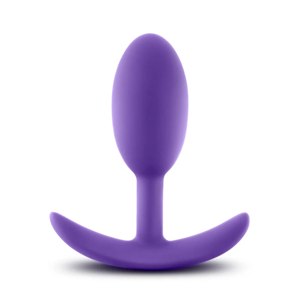 Luxe Wearable Vibra Slim Medium Platinum-Cured Silicone Anal Plug - Purple