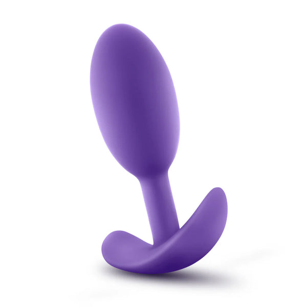 Luxe Wearable Vibra Slim Medium Platinum-Cured Silicone Anal Plug - Purple