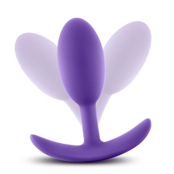 Luxe Wearable Vibra Slim Medium Platinum-Cured Silicone Anal Plug - Purple