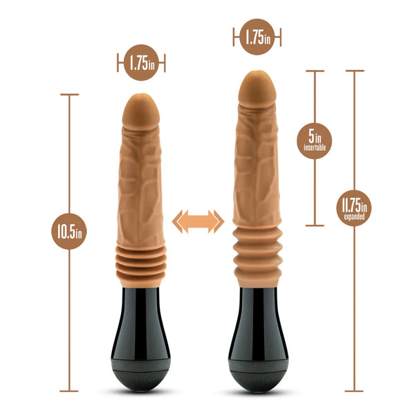 Dr. Skin Silicone Dr. Arthur Rechargeable Vibrating, Gyrating & Thrusting Dildo