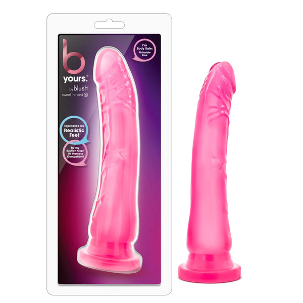 B Yours 8" Sweet N' Hard 6 Dildo - Pink