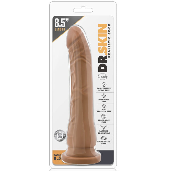 Dr. Skin Basic 8.5" Dildo - Mocha