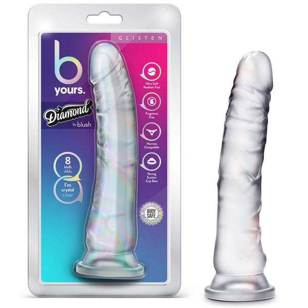 B Yours 8" Diamond Glisten Dildo