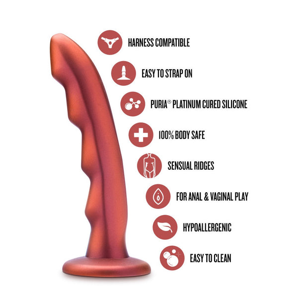 Temptasia Jealousy 7" Pegging Dildo - Red Rouge