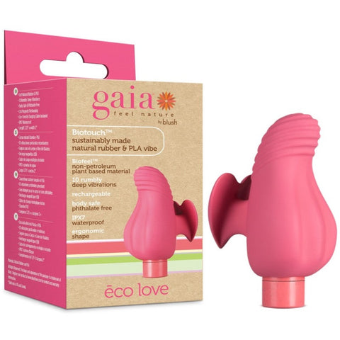 Blush Novelties Gaia Eco Love Plant-Based Rechargeable Vibrator - Extreme Toyz Singapore - https://extremetoyz.com.sg - Sex Toys and Lingerie Online Store - Bondage Gear / Vibrators / Electrosex Toys / Wireless Remote Control Vibes / Sexy Lingerie and Role Play / BDSM / Dungeon Furnitures / Dildos and Strap Ons &nbsp;/ Anal and Prostate Massagers / Anal Douche and Cleaning Aide / Delay Sprays and Gels / Lubricants and more...