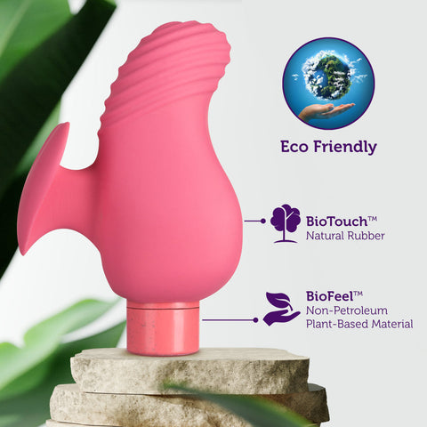 Blush Novelties Gaia Eco Love Plant-Based Rechargeable Vibrator - Extreme Toyz Singapore - https://extremetoyz.com.sg - Sex Toys and Lingerie Online Store - Bondage Gear / Vibrators / Electrosex Toys / Wireless Remote Control Vibes / Sexy Lingerie and Role Play / BDSM / Dungeon Furnitures / Dildos and Strap Ons &nbsp;/ Anal and Prostate Massagers / Anal Douche and Cleaning Aide / Delay Sprays and Gels / Lubricants and more...