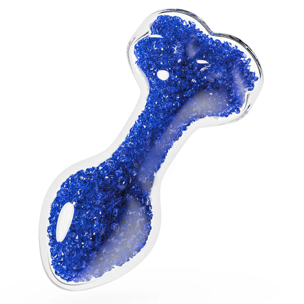 Oh My Gem Prestige Glass Anal Plug With Sapphire Heart-Shaped Base