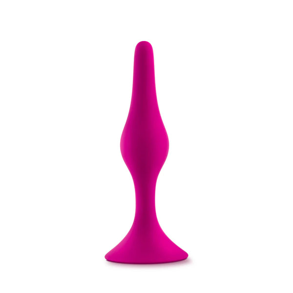 Luxe Beginner Small Platinum-Cured Silicone Anal Plug - Pink