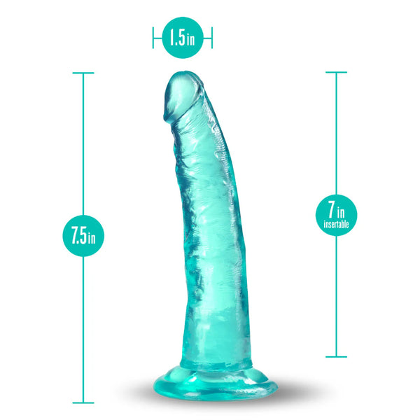 B Yours Plus 7" Lust N’ Thrust Dildo - Teal