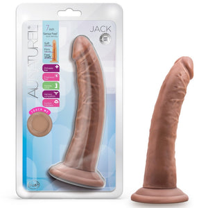 Blush Novelties Au Naturel Jack 7.5" Dual Density Dildo - Mocha - Extreme Toyz Singapore - https://extremetoyz.com.sg - Sex Toys and Lingerie Online Store - Bondage Gear / Vibrators / Electrosex Toys / Wireless Remote Control Vibes / Sexy Lingerie and Role Play / BDSM / Dungeon Furnitures / Dildos and Strap Ons &nbsp;/ Anal and Prostate Massagers / Anal Douche and Cleaning Aide / Delay Sprays and Gels / Lubricants and more...