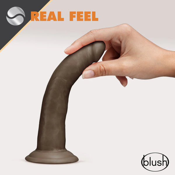 Dr. Skin Glide 7.5" Self-Lubricating Dildo - Chocolate